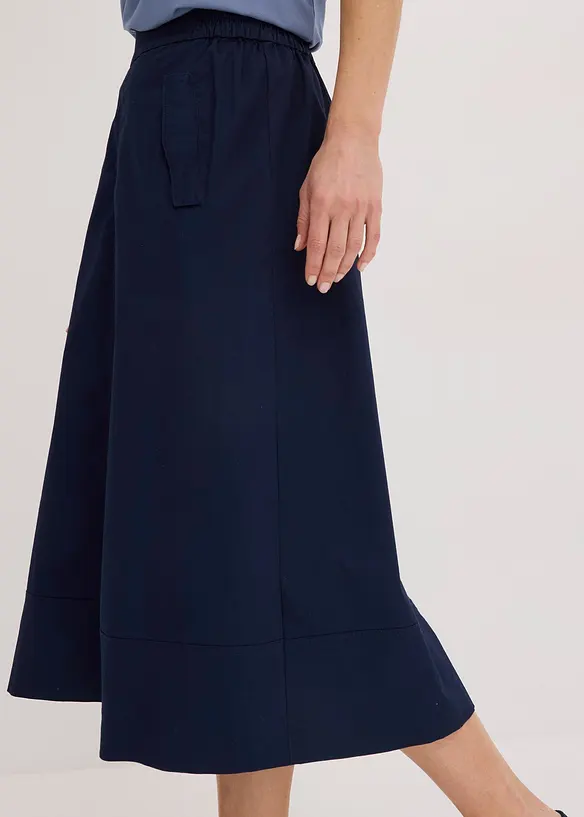 Jupe midi 100% coton, bonprix