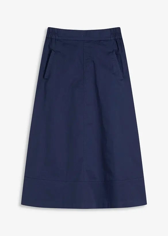 Jupe midi 100% coton, bonprix