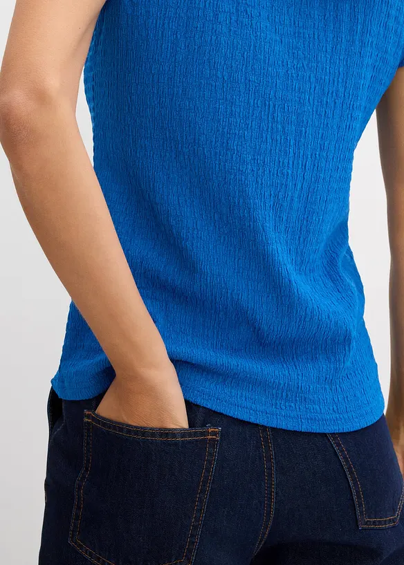 T-shirt en crêpe texturé, bonprix