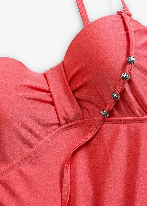 Maillot 1 pièce à armatures en matière brillante, bonprix