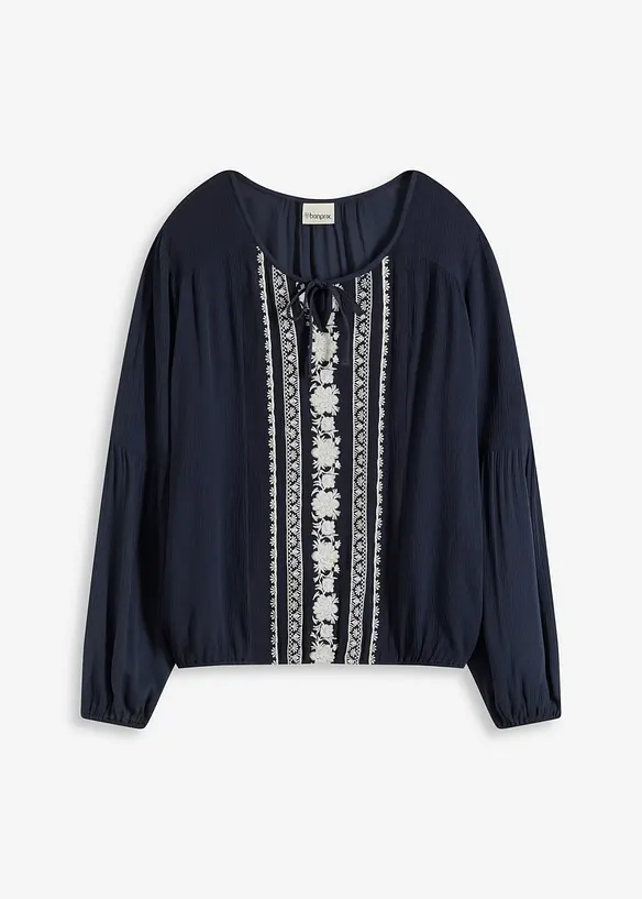 Blouse brodée, bonprix
