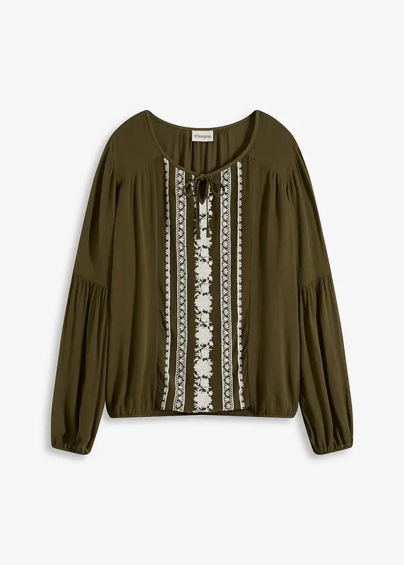 Blouse brodée, bonprix