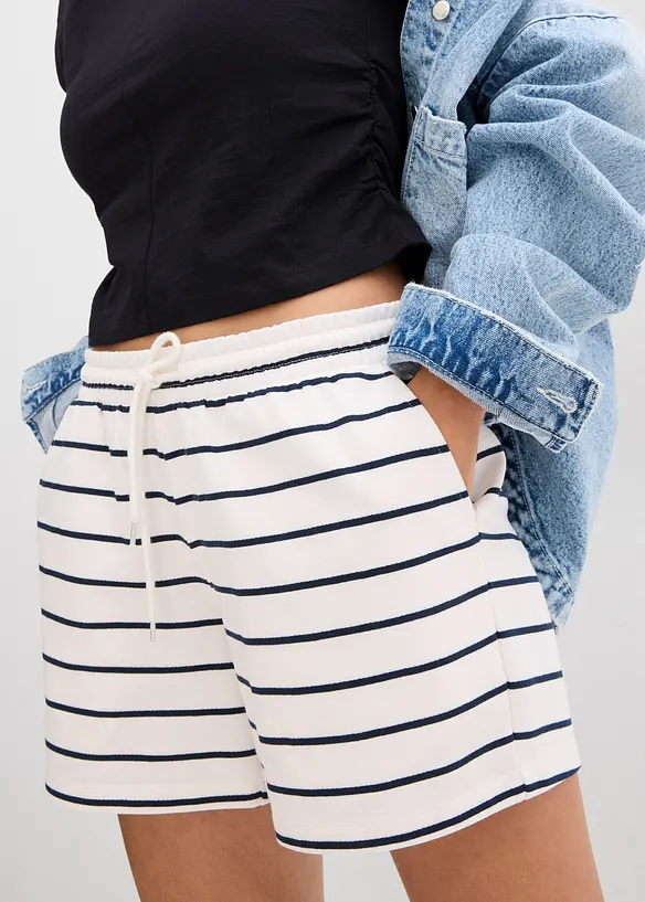 Short en molleton de coton mélangé, bonprix