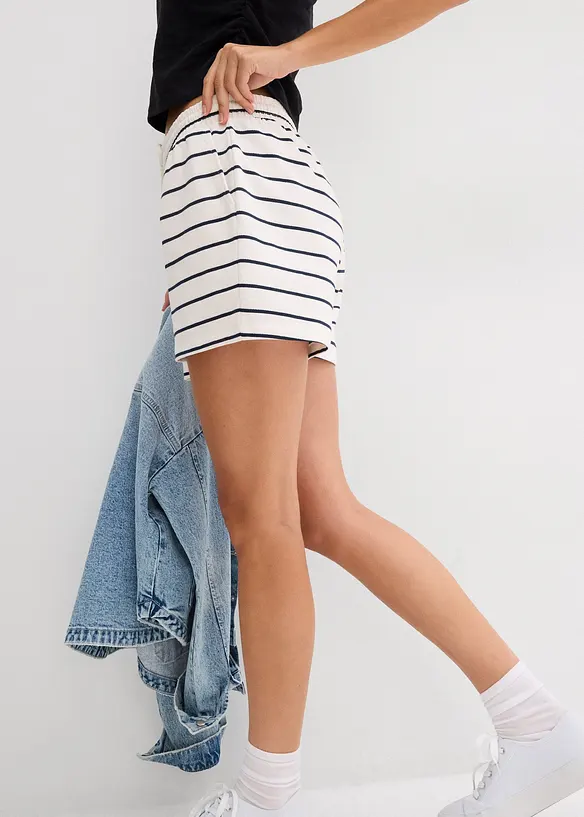 Short en molleton de coton mélangé, bonprix