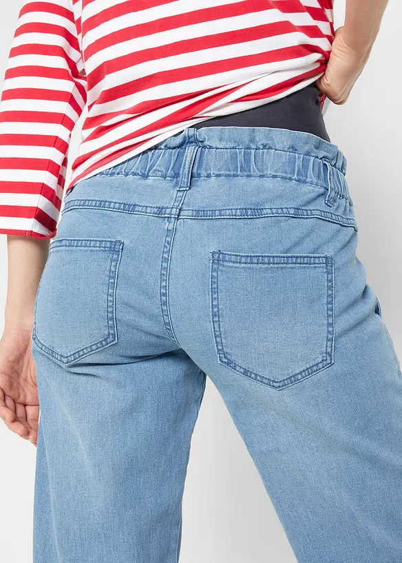 Umstandsjeans aus Baumwoll-Stretch, schmal zulaufendes Bein, bonprix