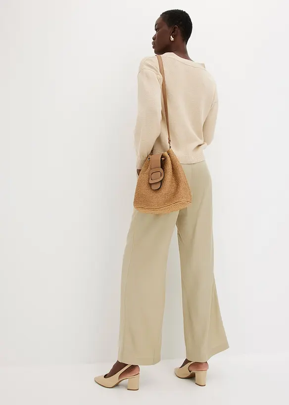 Pantalon à pinces en Lyocell, bonprix