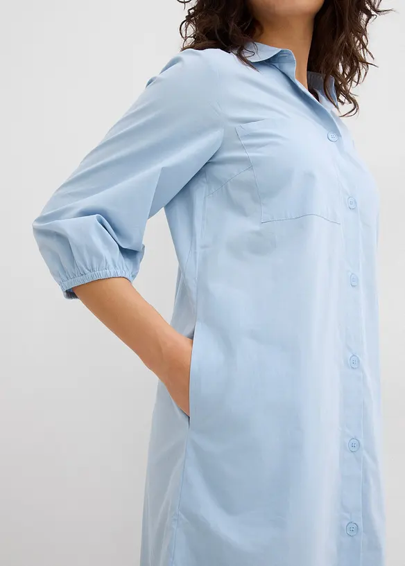 Robe-chemise en coton léger, bonprix