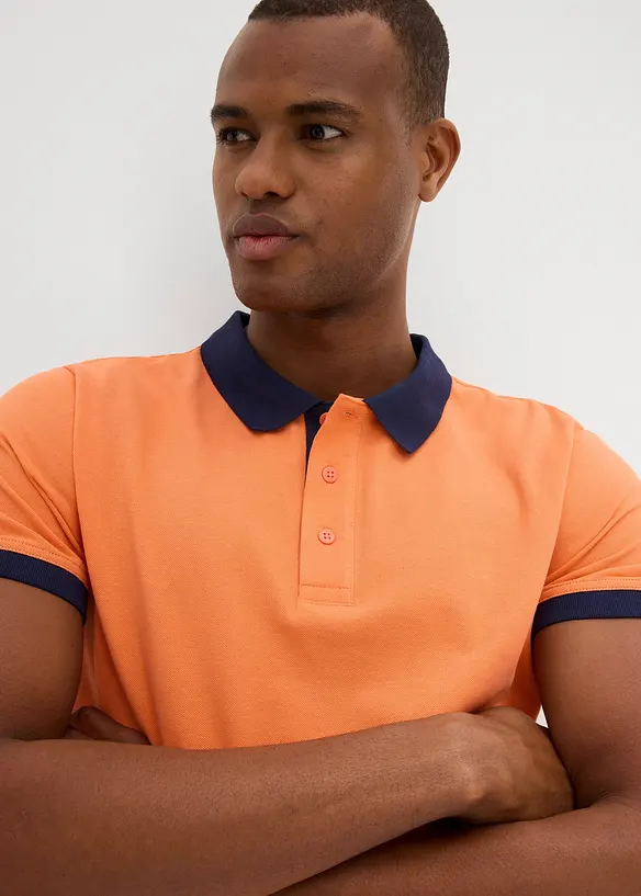 Piqué-Poloshirt aus reiner Bio-Baumwolle, bonprix