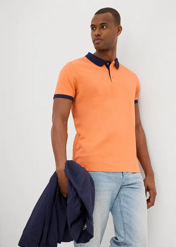 Piqué-Poloshirt aus reiner Bio-Baumwolle, bonprix