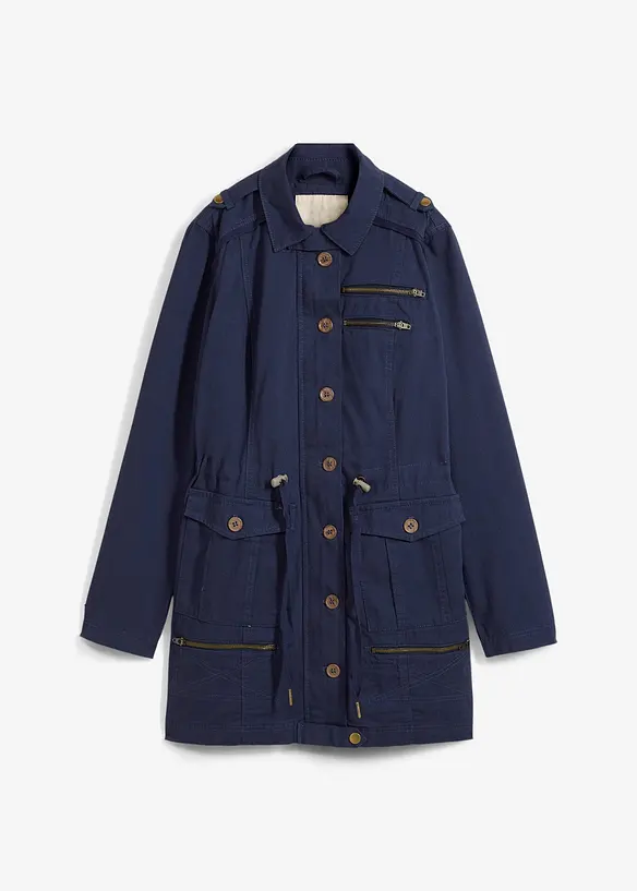 Baumwoll Parka im Utility Stil, halblang, bonprix