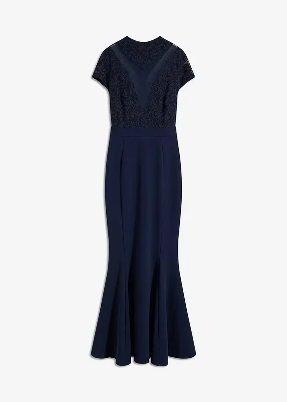 Maxikleid mit Spitze und Mesh, bonprix