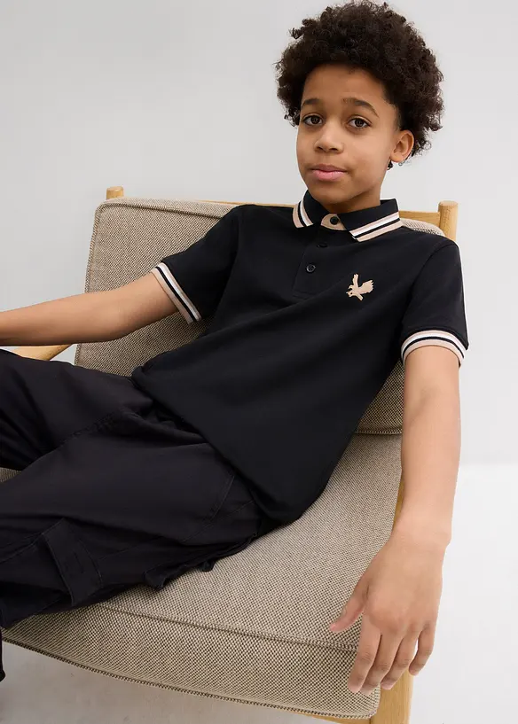 Polo en maille piquée 100% coton, bonprix