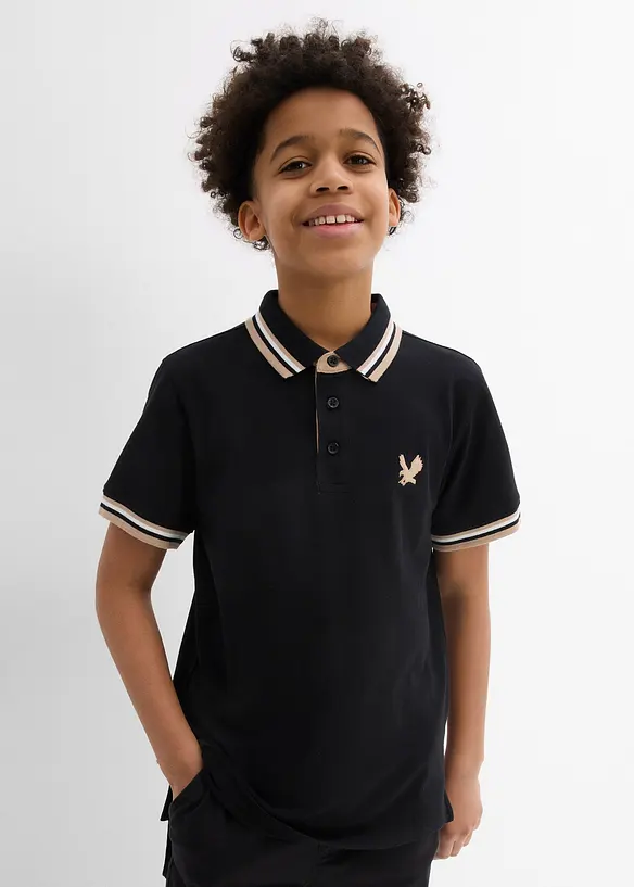 Polo en maille piquée 100% coton, bonprix