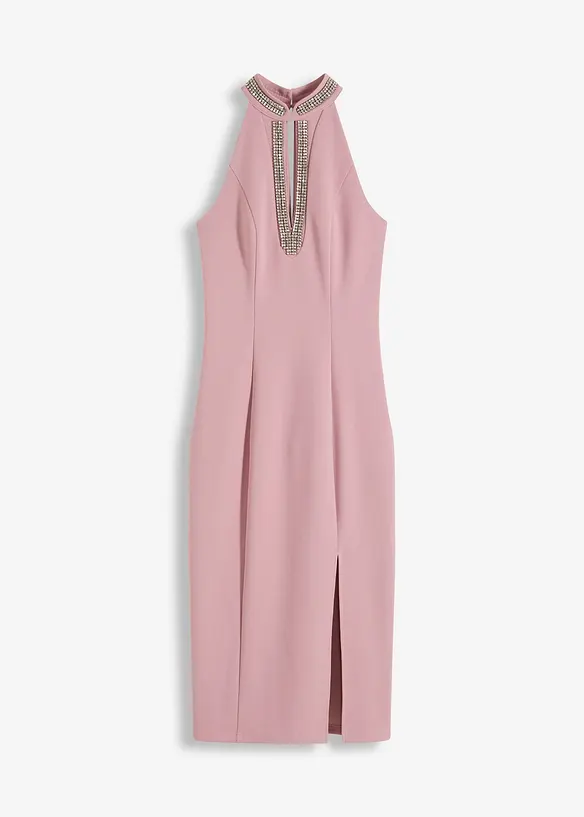 Midikleid aus strukturiertem Crepe, bonprix