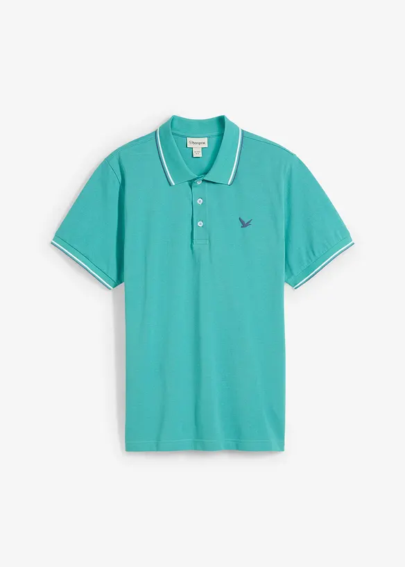 Polo en maille piquée 100% coton, bonprix