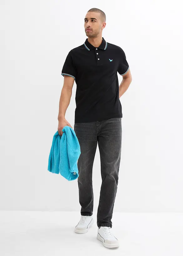 Polo en maille piquée 100% coton, bonprix