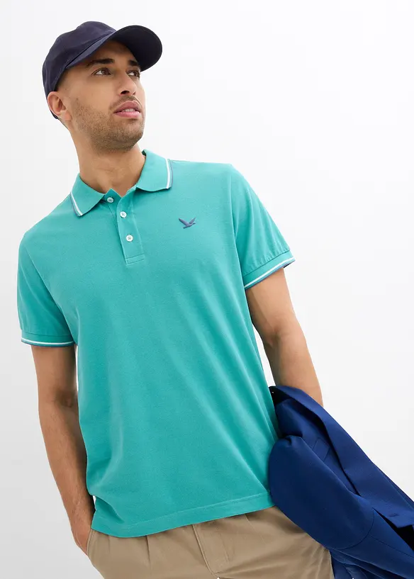 Polo en maille piquée 100% coton, bonprix