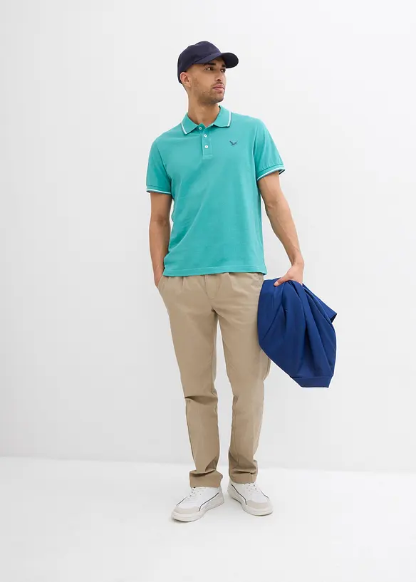Polo en maille piquée 100% coton, bonprix