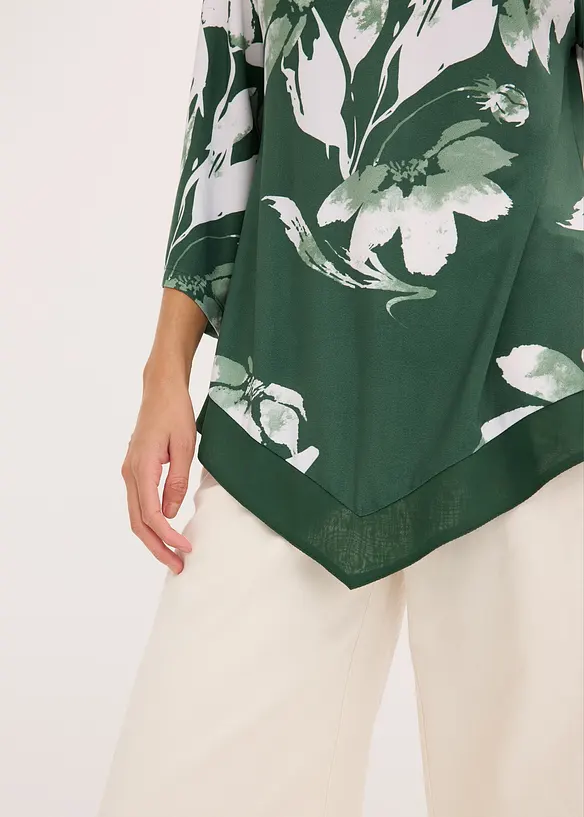 T-shirt tunique à motif floral, bonprix