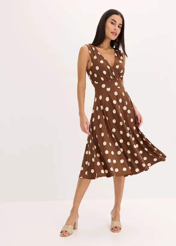 Robe en jersey à pois, bonprix