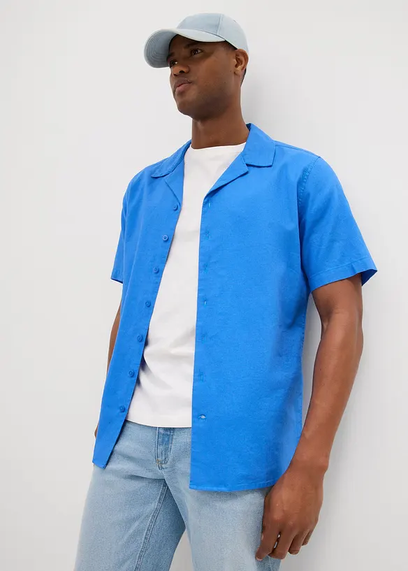 Chemise manches courtes en lin, bonprix