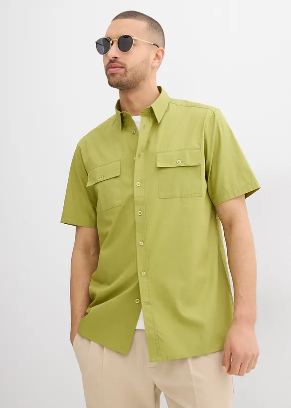 Chemise manches courtes 100 % coton, bonprix