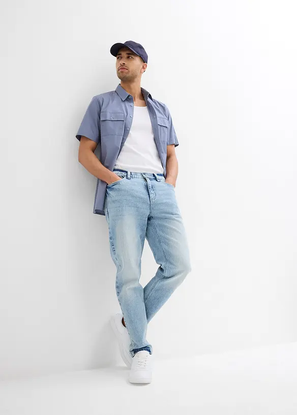 Chemise manches courtes 100 % coton, bonprix