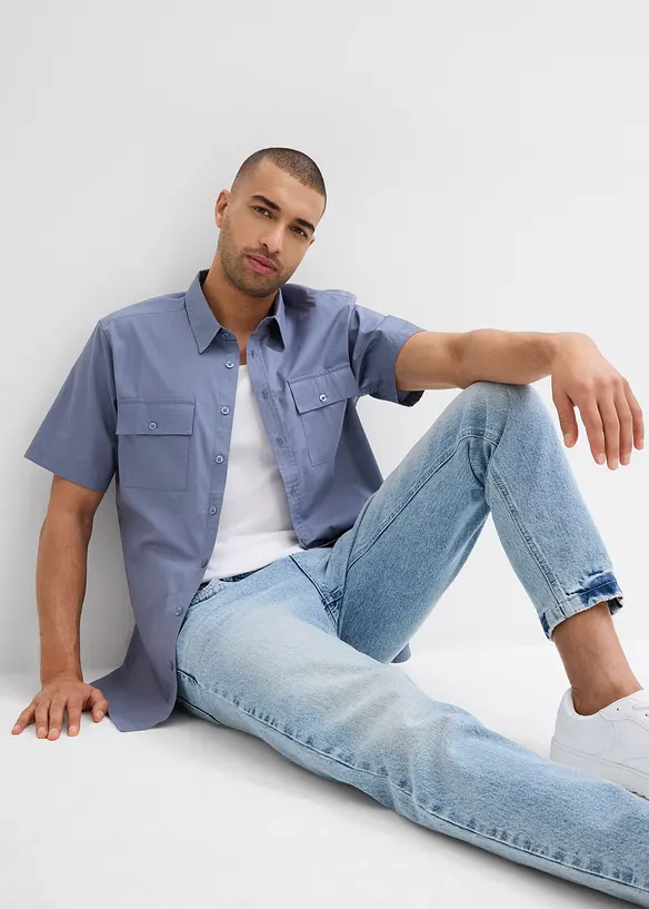 Chemise manches courtes 100 % coton, bonprix