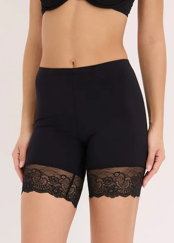 Cycliste anti-frottement en polyamide rafraîchissant avec jambe en dentelle, bonprix
