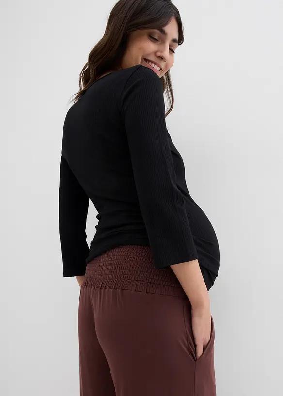 Jupe-culotte de grossesse ample en viscose douce, bonprix