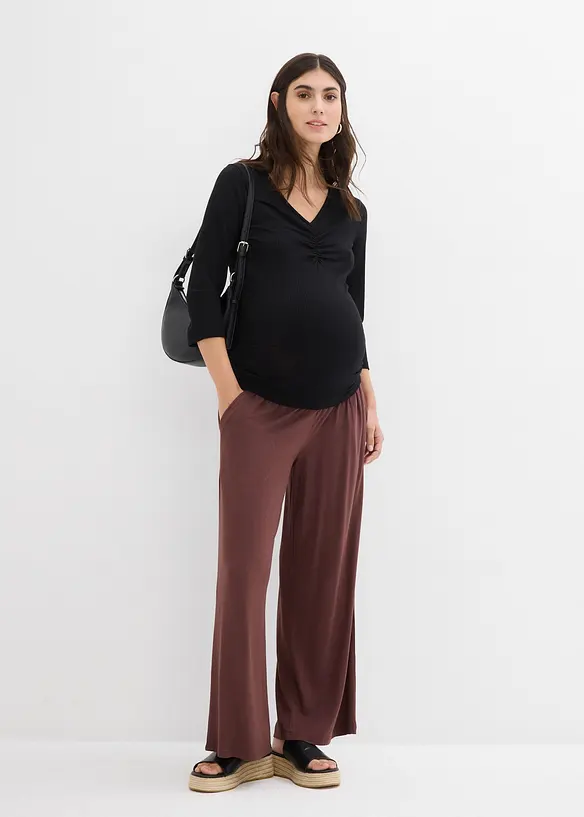 Jupe-culotte de grossesse ample en viscose douce, bonprix