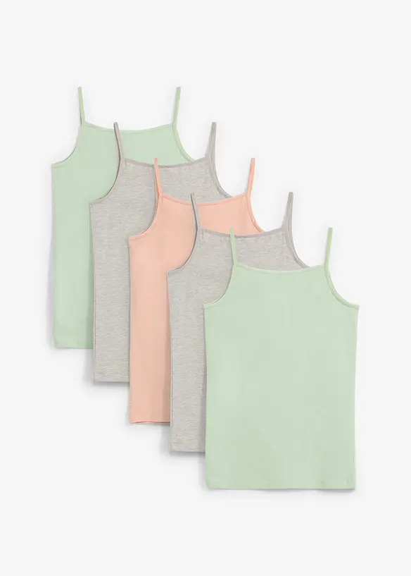 Unterhemd mit Bio-Baumwolle (5er Pack), bonprix