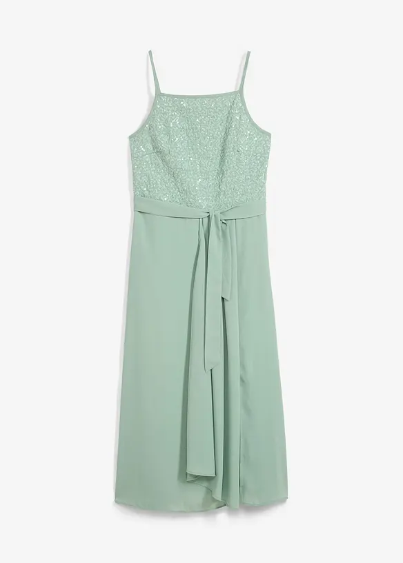 Robe longue à sequins, bonprix