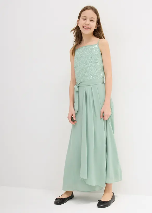 Robe longue à sequins, bonprix