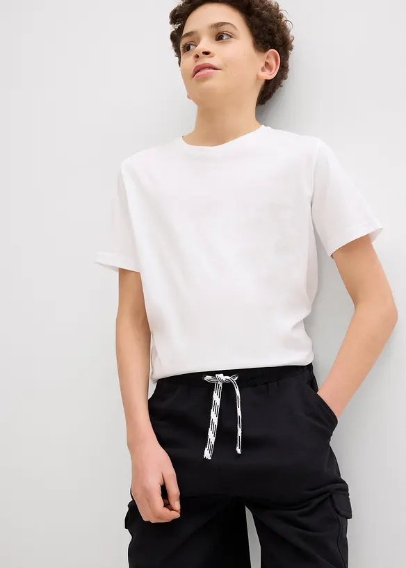 Sweat-Bermuda mit Cargotaschen aus reiner Bio-Baumwolle, bonprix