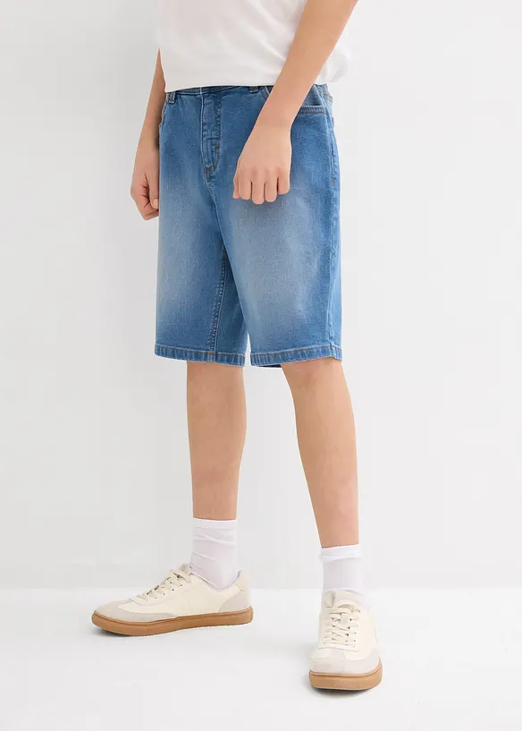 Lot de 2 bermudas en jean stretch, Regular Fit, bonprix
