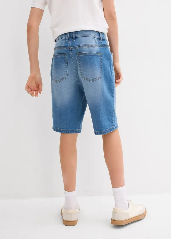 Lot de 2 bermudas en jean stretch, Regular Fit, bonprix
