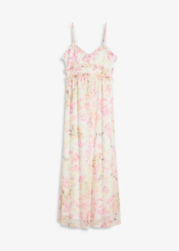 Robe longue en mesh, bonprix