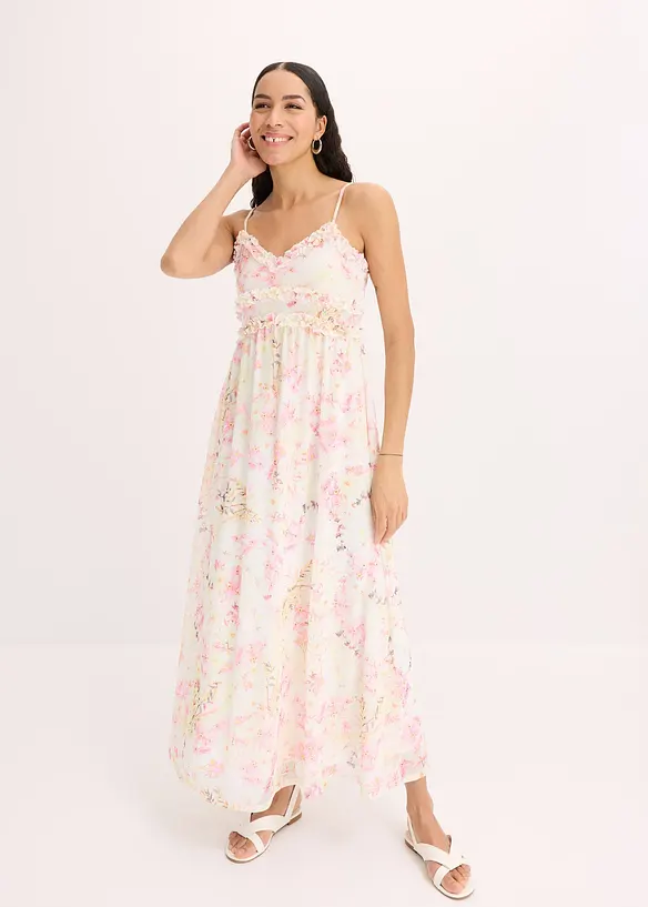 Robe longue en mesh, bonprix