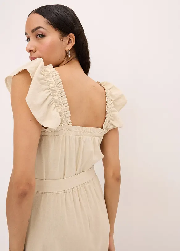 Leinen-Maxikleid, bonprix