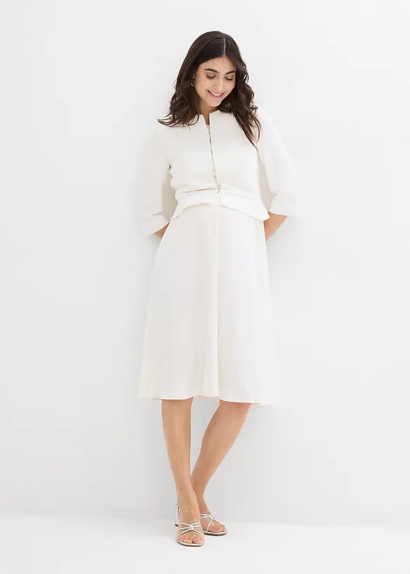 Blazer de grossesse court en satin, bonprix