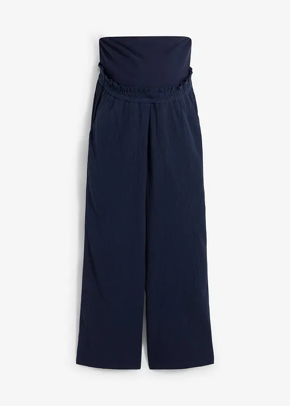 Pantalon de grossesse 100% gaze de coton, Loose, bonprix