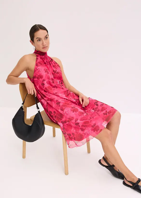Robe en mesh imprimée, bonprix