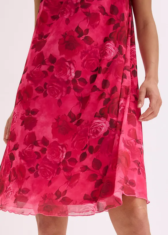 Robe en mesh imprimée, bonprix