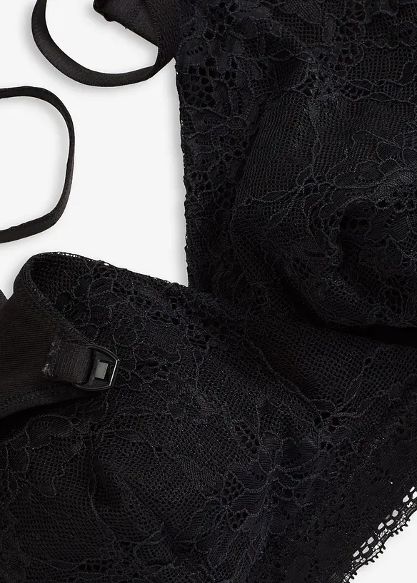 Soutien-gorge d’allaitement coton et dentelle sans armatures, bonprix