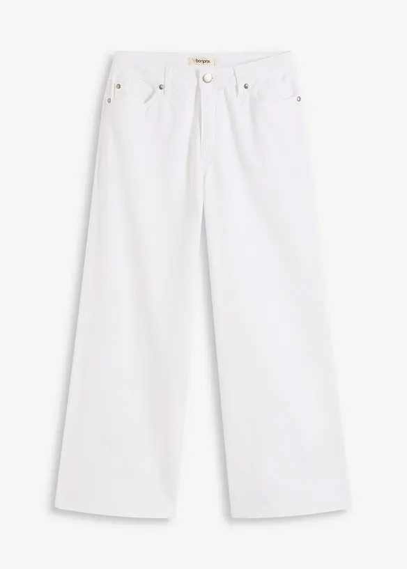 Jupe-culotte en coton mélangé extensible, bonprix