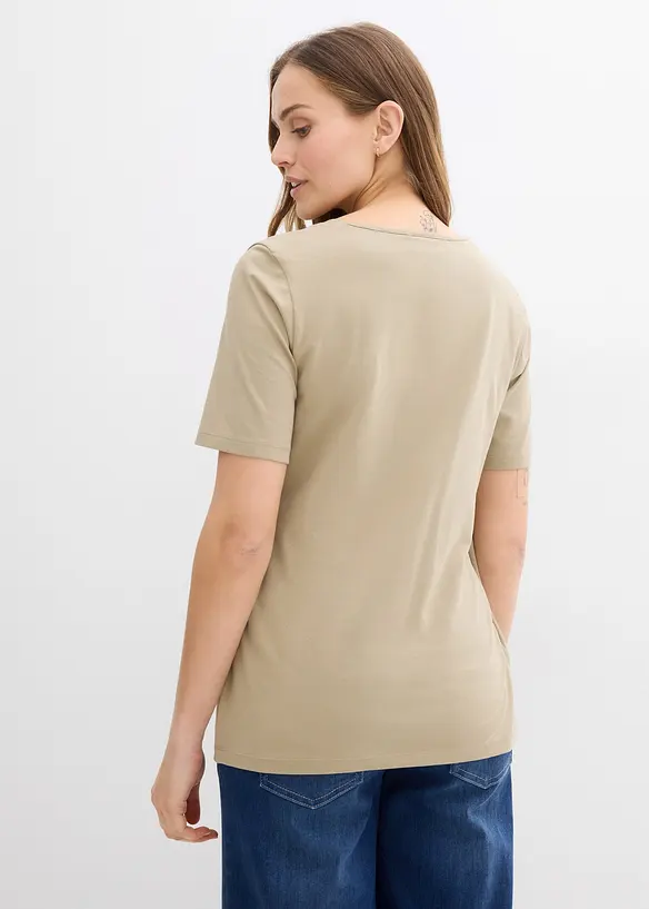 Lot de 2 T-shirts de grossesse et d'allaitement, bonprix