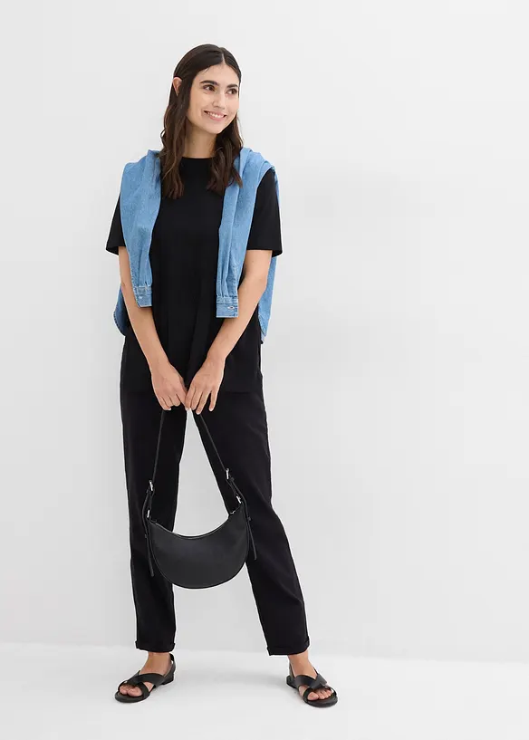 T-shirt 2en 1 de grossesse et d'allaitement avec fentes sur le côté, bonprix