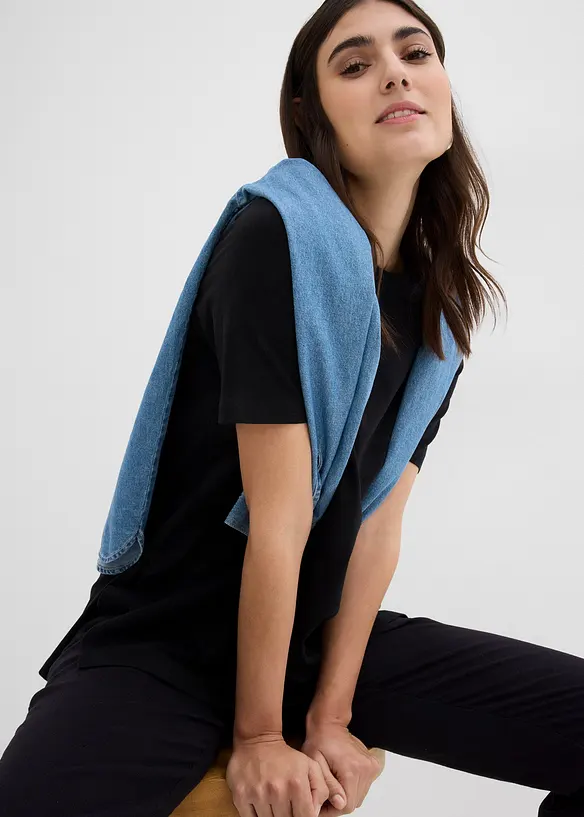 T-shirt 2en 1 de grossesse et d'allaitement avec fentes sur le côté, bonprix