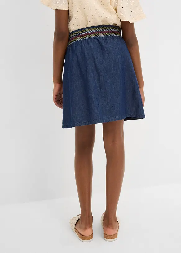 Jupe en jean 100% coton, bonprix